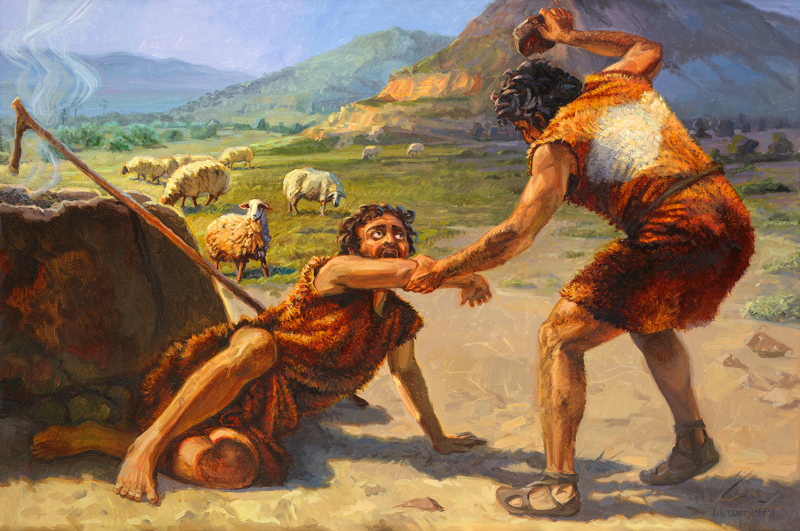 Cain kills Abel - Gospel Images.com